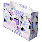 Grand Sac Cadeau Motif géométrique 13 (Devant Angle)