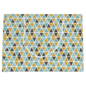 Grand Sac Cadeau Motif géométrique de triangle (Devant)