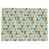 Grand Sac Cadeau Motif géométrique de triangle (Dos)