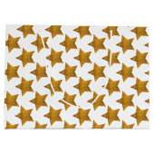 Grand Sac Cadeau Motif Gold Star (Dos)