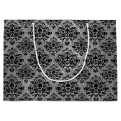 Grand Sac Cadeau Motif gothique de Damas de Grunge (Devant)