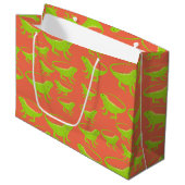 Grand Sac Cadeau Motif Iguana Lizard (Devant Angle)