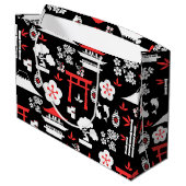 Grand Sac Cadeau Motif japonais (Dos Angle)