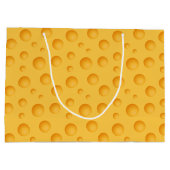 Grand Sac Cadeau Motif jaune de fromage (Dos)