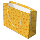 Grand Sac Cadeau Motif jaune de fromage (Dos Angle)