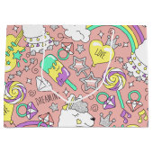 Grand Sac Cadeau motif lama 3 (Devant)