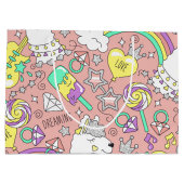 Grand Sac Cadeau motif lama 3 (Dos)