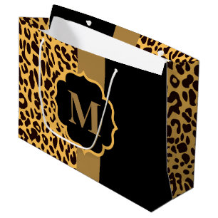 Grand Sac Cadeau Motif léopard