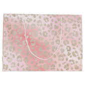 Grand Sac Cadeau Motif léopard rose (Dos)