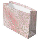 Grand Sac Cadeau Motif léopard rose (Dos Angle)