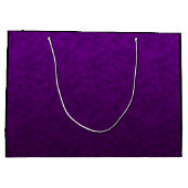 Grand Sac Cadeau Motif marbré violet (Dos)