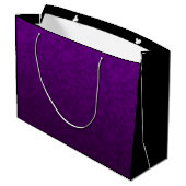 Grand Sac Cadeau Motif marbré violet (Dos Angle)