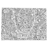 Grand Sac Cadeau Motif Médicale de B&W (Dos)