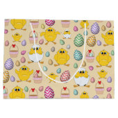 Grand Sac Cadeau Motif mignon de Pâques (Dos)