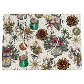 Grand Sac Cadeau motif mixte de Noël (Devant)