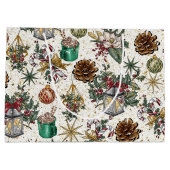 Grand Sac Cadeau motif mixte de Noël (Dos)