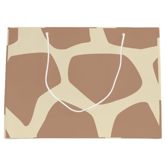 Grand Sac Cadeau motif moderne de girafe (Devant)