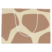 Grand Sac Cadeau motif moderne de girafe (Dos)