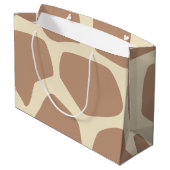 Grand Sac Cadeau motif moderne de girafe (Dos Angle)