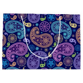 Grand Sac Cadeau Motif moderne Paisley (Dos)