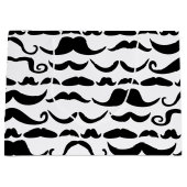 Grand Sac Cadeau Motif Moustache (Devant)