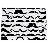 Grand Sac Cadeau Motif Moustache (Dos)