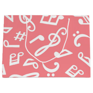 Grand Sac Cadeau Motif musical
