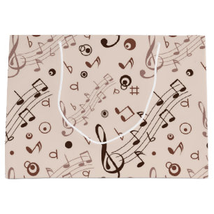 Grand Sac Cadeau Motif musical