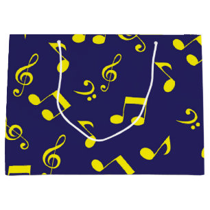Grand Sac Cadeau Motif musical