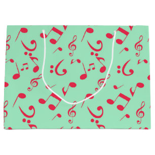Grand Sac Cadeau Motif musical