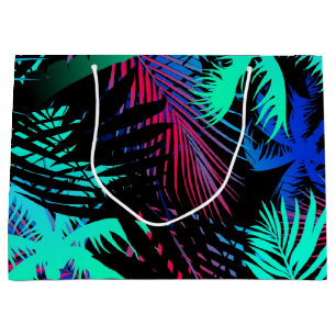 Grand Sac Cadeau Motif palmier