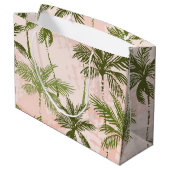 Grand Sac Cadeau Motif palmier (Dos Angle)