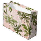 Grand Sac Cadeau Motif palmier (Devant Angle)