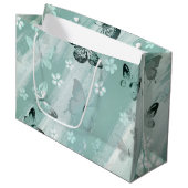 Grand Sac Cadeau Motif papillon 9 (Devant Angle)