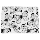 Grand Sac Cadeau Motif papillon de choux (Devant)