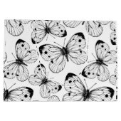 Grand Sac Cadeau Motif papillon de choux (Dos)