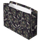 Grand Sac Cadeau Motif papillon floral (Dos Angle)
