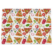 Grand Sac Cadeau Motif Pizza d'aquarelle (Devant)