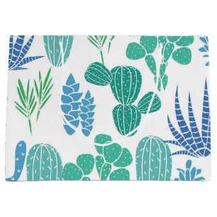 Grand Sac Cadeau motif plante
