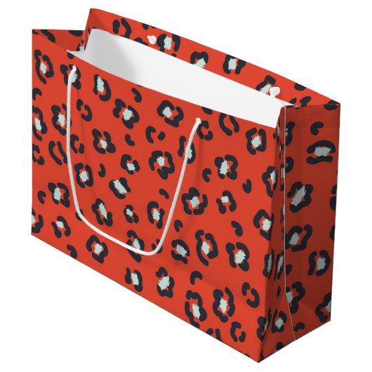 Grand Sac Cadeau motif poster de animal (Devant Angle)