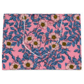 Grand Sac Cadeau Motif rose de chien (Devant)