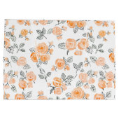 Grand Sac Cadeau Motif rose Peach (Dos)