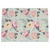 Grand Sac Cadeau Motif rose Rose Garden (Devant)