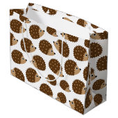 Grand Sac Cadeau Motif sans couture de hérissons (ver.6) (Dos Angle)