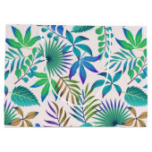 Grand Sac Cadeau Motif sans couture feuilles de la jungle (Dos)