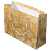 Grand Sac Cadeau Motif Snowflake (Dos Angle)