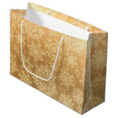 Grand Sac Cadeau Motif Snowflake (Devant Angle)