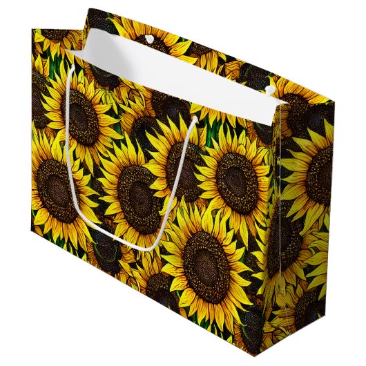 Grand Sac Cadeau Motif Sunny Large (Devant Angle)