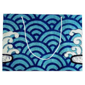 Grand Sac Cadeau Motif traditionnel japonais (Dos)