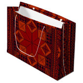 Grand Sac Cadeau Motif traditionnel Palestine broderie tatreez (Devant Angle)